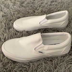 Brand new slip on white vans